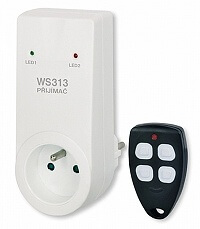 Dálkově ovládaná zásuvka - přijímač a vysílač (klíčenka) Elektrobock WS 313